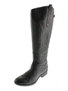 Sam Edelman Penny 2 Womens Leather Wide Calf Riding Boots In Black