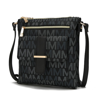 Mkf Collection By Mia K Jeni Multi Compartment Crossbody Handbag In Black