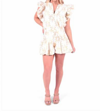 Emily Mccarthy Party Shorts In Gold Burst In Multi