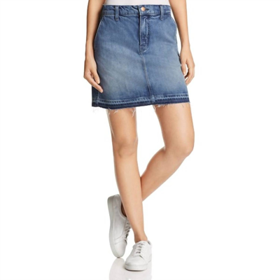 J Brand Mini A Line Skirt Highrise Ambition In Blue