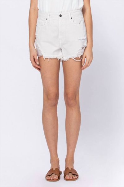 Hidden Harper Mom Shorts In White