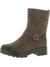 Soul Naturalizer Newport Womens Faux Leather Block Heel Mid-calf Boots In Brown