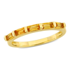 Mimi & Max 5/8ct Tgw Baguette-cut Citrine Anniversary Band Ring In 10k Yellow Gold In Yellow
