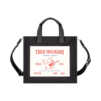 True Religion Medium Pocket Tote In Blue
