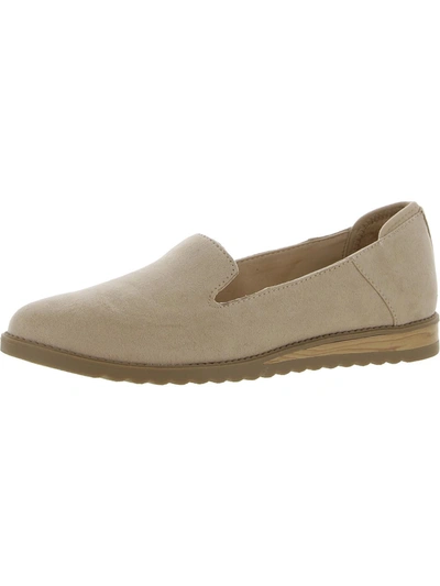 Dr. Scholl's Shoes Jetset Womens Cushioned Footbed Slip On Loafers In Beige