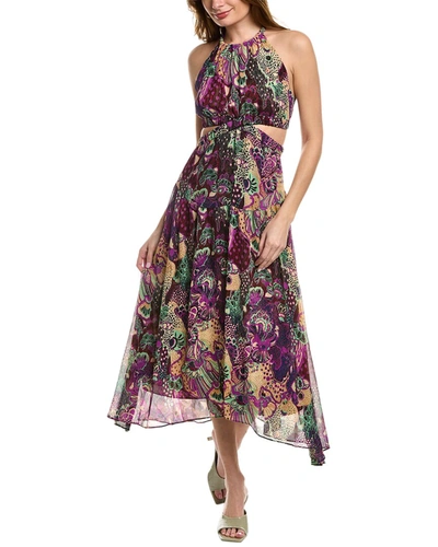 A.l.c Waverly Silk Maxi Dress In Multi