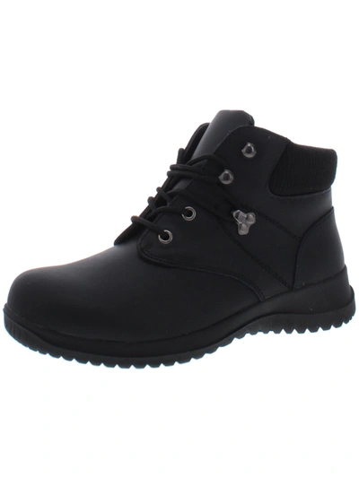 Wanderlust Boston Womens Lace-up Booties In Black