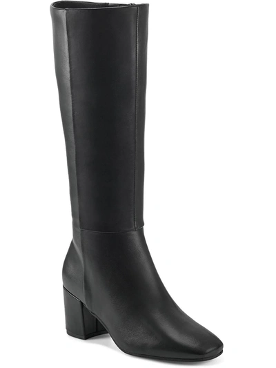 Easy Spirit Tony Womens Sid Leather Knee-high Boots In Black