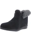 DAVID TATE CUFF WOMENS SUEDE ANKLE BOOTIES