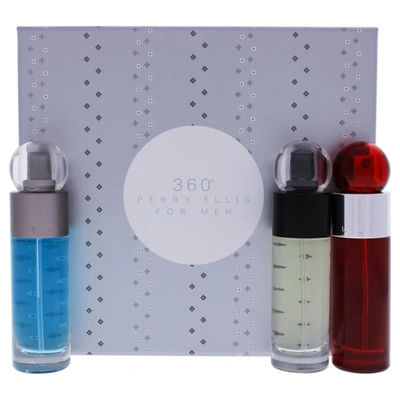 Perry Ellis 360 By  For Men - 3 Pc Gift Set 1oz 360 Edt Spray, 1oz 360 Red Edt Spray, 1oz Reserve Edt