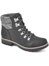 CLIFFS BY WHITE MOUNTAIN PATHFIELD WOMENS KNIT LACE-UP ANKLE BOOTS