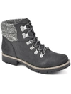 Cliffs By White Mountain Pathfield Knit Collar Lace-up Boot In Black