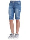 DEMOCRACY VINTAGE BERMUDA SHORTS IN MID BLUE