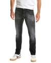 7 For All Mankind Mens Slimmy Tapered Luxe Performance Eco Jeans In Dark Stonewash In Grey