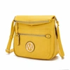 Mkf Collection By Mia K Luciana Vegan Leather Crossbody Handbag In Yellow
