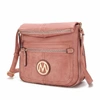 Mkf Collection By Mia K Luciana Vegan Leather Crossbody Handbag In Pink