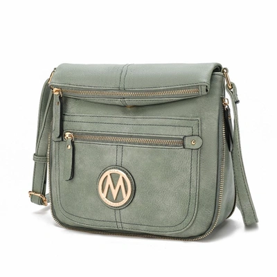 Mkf Collection By Mia K Luciana Vegan Leather Crossbody Handbag In Green