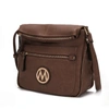 Mkf Collection By Mia K Luciana Vegan Leather Crossbody Handbag In Brown