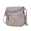 Mkf Collection By Mia K Luciana Vegan Leather Crossbody Handbag In White