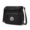 Mkf Collection By Mia K Luciana Vegan Leather Crossbody Handbag In Black