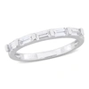 Mimi & Max 4/5ct Tgw Baguette-cut White Sapphire Anniversary Band In 10k White Gold In White