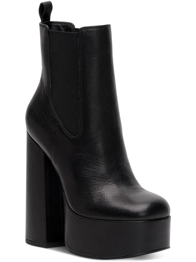 Jessica Simpson Shamira Womens Stretch Tall Ankle Boots In Black