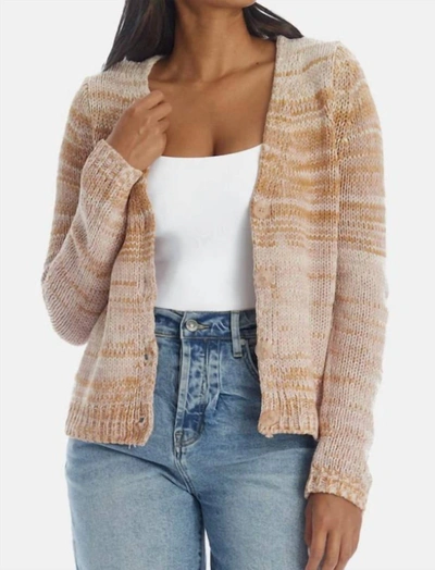 525 America Cream Ombré Cardigan In Cream Multi In Beige