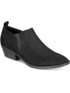 Style & Co Raniaa Womens Faux Suede Ankle Block Heels In Black