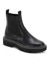 Dolce Vita Moana H2o Womens Leather Short Ankle Boots In Black