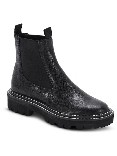 Dolce Vita Moana Womens Stretch Ankle Chelsea Boots In Black