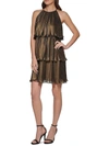 DKNY WOMENS TIERED MINI COCKTAIL AND PARTY DRESS