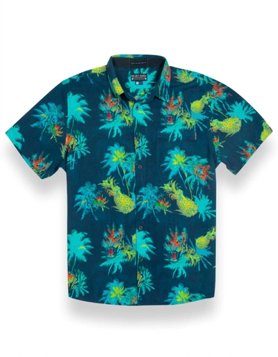 Baja Llama Kids' 121 Do One Nighthawk Button Up Shirt In Blue