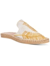 SILVIA COBOS HARVEST WOMENS LEATHER EMBROIDERED ESPADRILLES