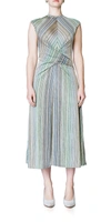 BEAUFILLE CHAGALL STRIPED KNIT DRESS IN BLUE STRIPE