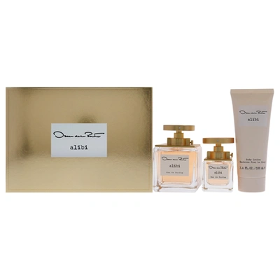 Oscar De La Renta Oscar Alibi By  For Women - 3 Pc Gift Set 3.4oz Edp Spray, 1.0oz Edp Spray 3.4oz Bo