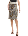 J.mclaughlin J. Mclaughlin Ines Regatta Cashmere Wrap Skirt In Grey