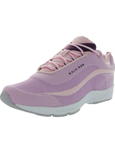 Easy Spirit Romy 17 Womens Performance Lace Up Sneakers In Pink