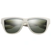 Ivi Vision Dusky- Dpm - Brushed Aluminum / Green Grey Lens In Polished Ivory In Multi