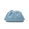 TIFFANY & FRED FULL GRAIN WOVEN LEATHER POUCH/ SHOULDER/ CLUTCH BAG