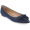 Journee Collection Collection Women's Judy Wide Width Flat In Blue