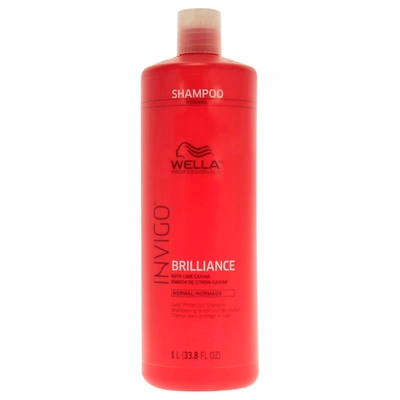 Wella Invigo Brilliance Shampoo For Fine Hair By  For Unisex - 33.8 oz Shampoo