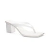 CHINESE LAUNDRY MARNA HEELED SANDAL IN WHITE