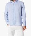 34 Heritage Solid Linen Chambray Button-up Shirt In Multi