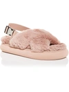 Moncler Solarisse Womens Leather Open Toe Slingback Sandals In Pink