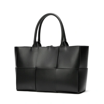 Tiffany & Fred Paris Tiffany & Fred Woven Smooth Leather Tote Bag In Black