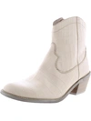 SEYCHELLES FOOTWEAR UNDER THE STARS CROCO WOMENS LEATHER WESTERN ANKLE BOOTS