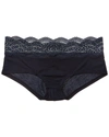 Cosabella Ceylon Lace Trim Low Rise Boyshorts In Black