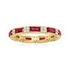 Ross-simons Rhodolite Garnet And White Zircon Ring In 18kt Gold Over Sterling In Purple