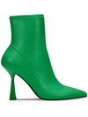 Bar Iii Olevia Womens Pointed Toe Dressy Booties In Green