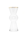 Classic Touch Decor Narrow Pitcher With Gold Rim